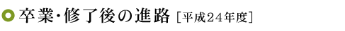 卒業・終了後の進路 [平成22年度]