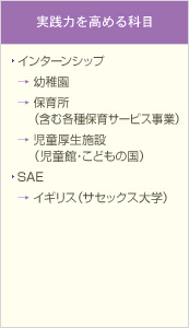 実践力を高める科目