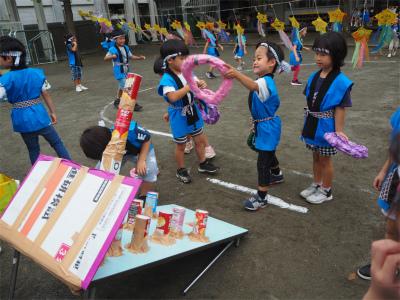 年長組 夏祭りごっこが行われました 幼稚部だより 鎌倉女子大学 幼稚部