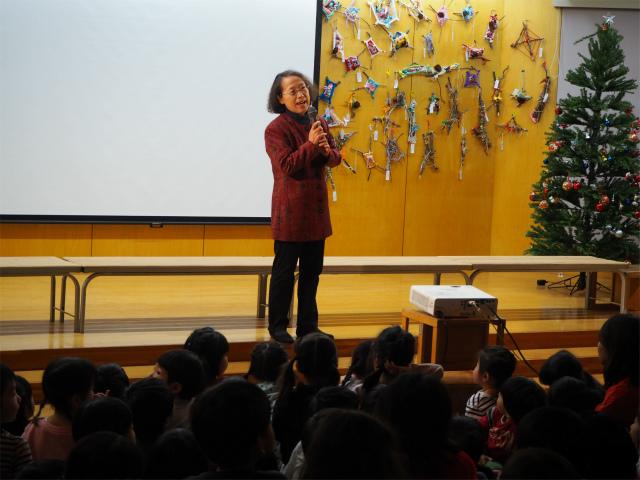 毎年恒例のクリスマス会が行われました 幼稚部だより 鎌倉女子大学 幼稚部