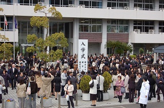 平成２４年度入学式が挙行されました 鎌倉女子大学 鎌倉女子大学短期大学部